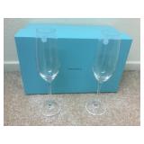 Tiffany & Co. , a pair of wine glasses w/ Tiffany Tiffany & Co. , a pair of wine glasses w/ Tiffany