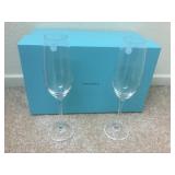 Tiffany & Co. , a pair of wine glasses w/ Tiffany