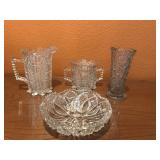 Ornate Cut Glass Entertaining Set Ornate Cut Glass Entertaining Set