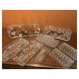 Cut Glass Relish Trays (8) Cut Glass Relish Trays (8)