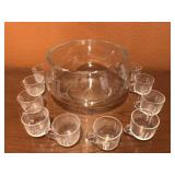 Bamboo Patterned Punch Bowl & Glasses Bamboo Patterned Punch Bowl & Glasses