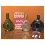 Vintage Commerative Decanters by Wheaton Vintage Commerative Decanters by Wheaton