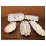 Vintage Porcelain Decortive Trays Vintage Porcelain Decortive Trays
