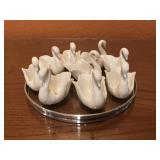 Lenox Swan Salt Holders Set Of 9