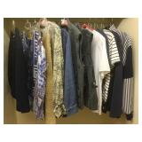 Assortment of ladies blouses, vests, etc. size