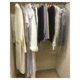 Assortment of clothing, pants, blouses, house