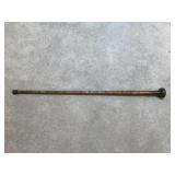 Antique Brass & Wood Cane Antique Brass & Wood Cane