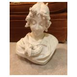 Antique Marble Woman Bust