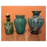 Green Enameled Vase & More Green Enameled Vase & More