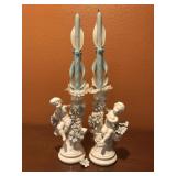 Angel Candelstick Holders with Candles Angel Candelstick Holders with Candles