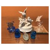 Collection of Glass Bird Figurines