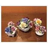 Vintage Bone China Floral Arrangements