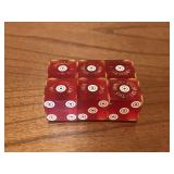 Dunes Casino Vintage Bullseye Dot Dice