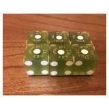 Dunes Casino Rare Green Dice Dunes Casino Rare Green Dice