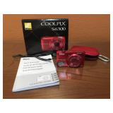 Nikon Coolpix S6300 Red Camera