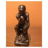 Vintage Bronze "The Thinker" Figurine