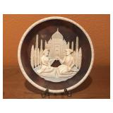 The Taj Mahal Lovers Plate NIB / COA The Taj Mahal Lovers Plate NIB / COA