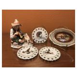 Vintage Pheasent Coasters, Bowl, & More Vintage Pheasent Coasters, Bowl, & More