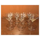 Beautiful Vintage Martini Glasses