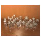 Vintage Glass Containers with Lids Vintage Glass Containers with Lids