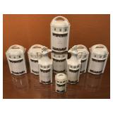 Vintage German Decorative Canisters Vintage German Decorative Canisters