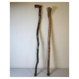 Carved Wood Walking Sticks