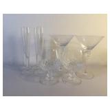 Assorted Cocktail Glasses & Collapsible Wine Rack Assorted Cocktail Glasses & Collapsible Wine Rack