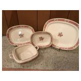 Vintage Crooksville China Co Serving Collection