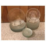 Vintage Patterned Glass Dining Service Vintage Patterned Glass Dining Service