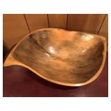 Art Deco Wooden Salad Bowl