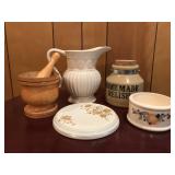 Vintage Wooden Spice Grinder & More Vintage Wooden Spice Grinder & More