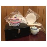 Teapots, Doilies, & Kraftware Party Set Teapots, Doilies, & Kraftware Party Set