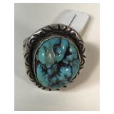Native American SILVER Ring with Turquoise Native American SILVER Ring with Turquoise
