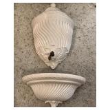 Italian White Vintage Wall Cistern & Basin