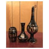 Dakas Keramik Hand Made 24 KT Gold Vase & More Dakas Keramik Hand Made 24 KT Gold Vase & More