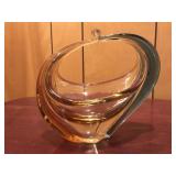 Art Deco Amber & Blue Vase Art Deco Amber & Blue Vase