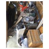 Floor full of items like golf and more Floor full of items like golf and more