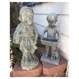 Little Boy & Girl Statues Little Boy & Girl Statues