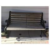 Metal & Wood Garden Bench