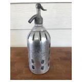 Antique Astells Bianchin Metal Clad Seltzer Bottle Antique Astells Bianchin Metal Clad Seltzer Bottle