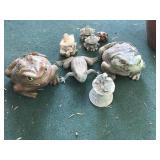 Collection of Garden Frog Statues Collection of Garden Frog Statues