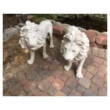 Pair of Lion Statues