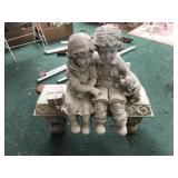 Boy & Girl On Bench Boy & Girl On Bench
