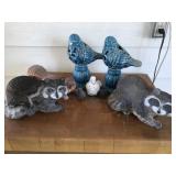 Collection of Woodland Animal Statues Collection of Woodland Animal Statues