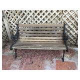 Metal & Wood Garden Bench