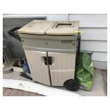 Small Storage Container with Fish Pond Supplies Small Storage Container with Fish Pond Supplies