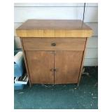 Butcher Block Topped Cabinet