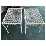 Wrought Iron Side Tables