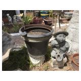 Girl Watering Statue Can be Converted to Fountain Girl Watering Statue Can be Converted to Fountain