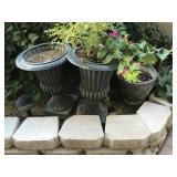 Black Urn Planters & More